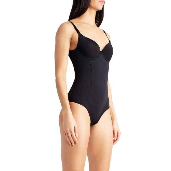 NWT Nicole Miller Scuba Shaping Bodysuit M Black - Picture 11 of 13